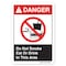 Signmission ANSI Danger, 7" X 5", Decal, OS-DS-D-57-L-19839 OS-DS-D-57-L-19839 - alternate 1